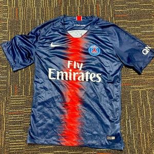 Authentic PSG 2019 home jersey, Cavani 9 print, 2018 Ligue 1 champion